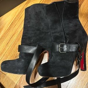 Christian Louboutin boots black suede size 36.5